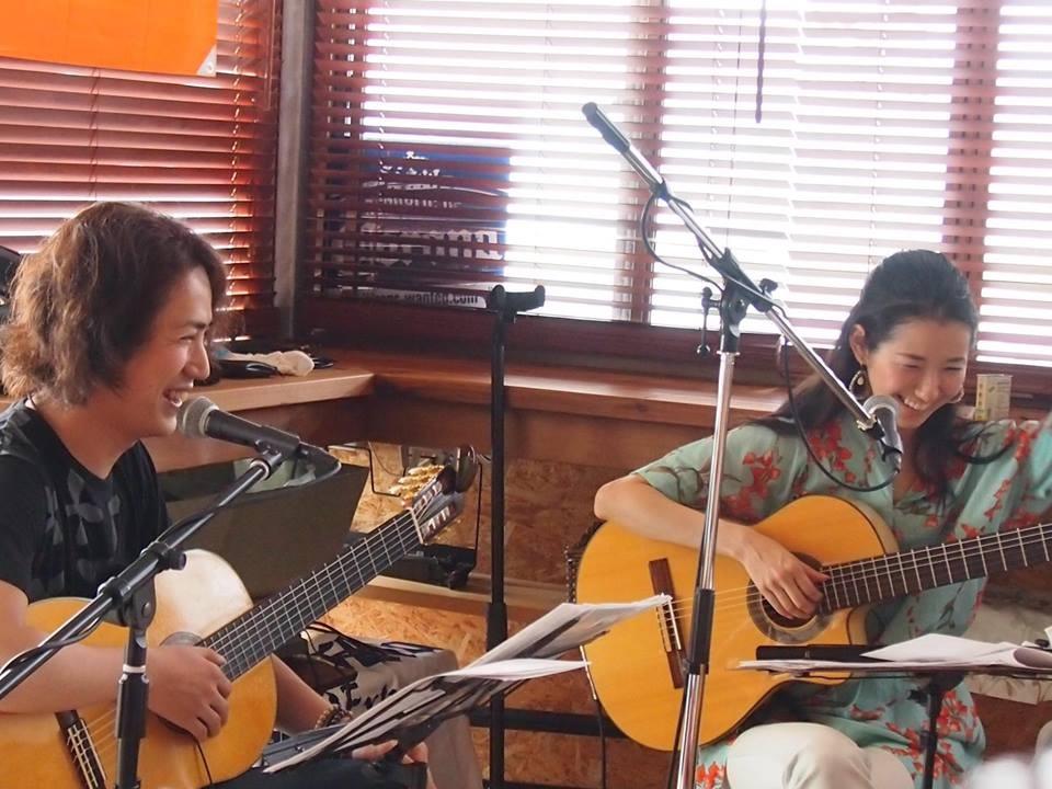 2013年・逗子　カフェ渚小屋　w/露木達也（guitar)